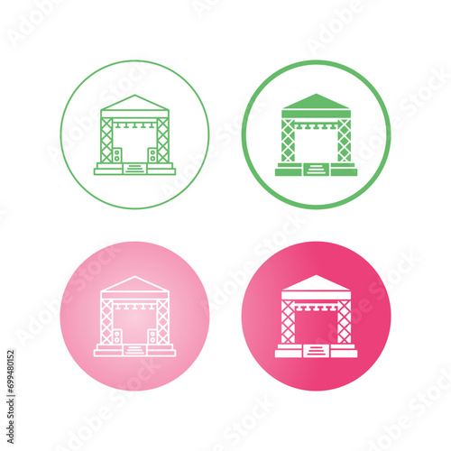 Stage Vector Icon
