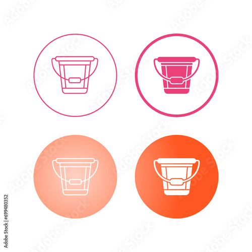 Bucket Vector Icon