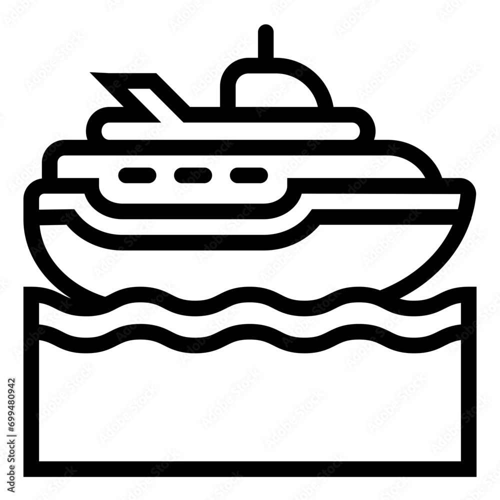 Cruise Line Icon Design Vector Cruise Line Icon Design Vector
