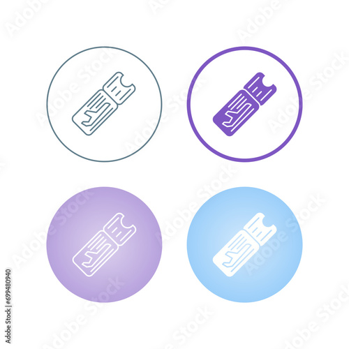 Airplane Ticket Vector Icon