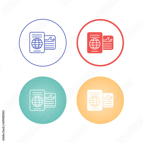 Passport Vector Icon