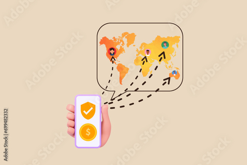 Transfer Money around the world, Global Currency Flow: Online Banking in Action