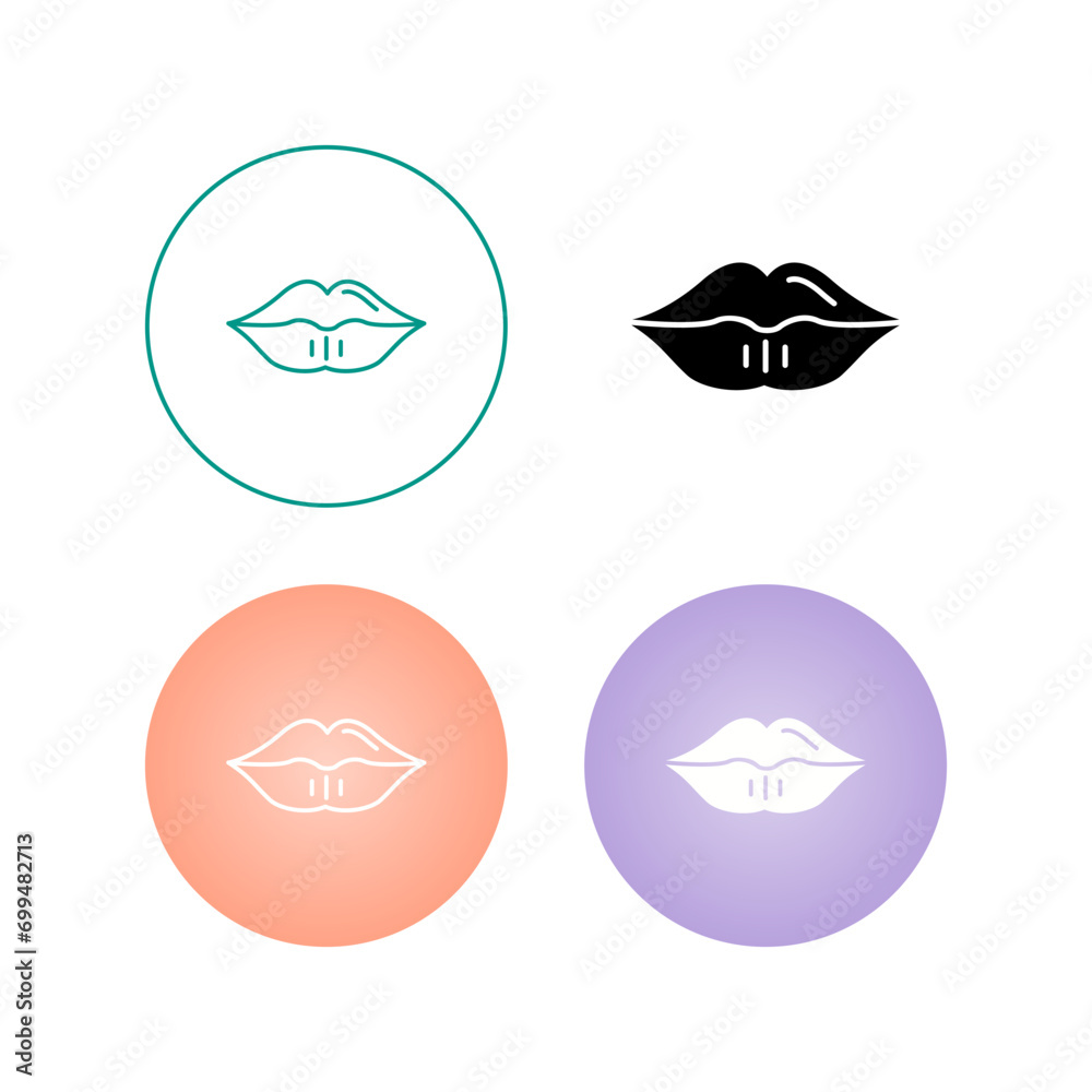 Lips Vector Icon Lips Vector Icon