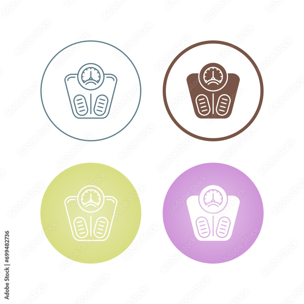 Weight Scale Vector Icon Weight Scale Vector Icon
