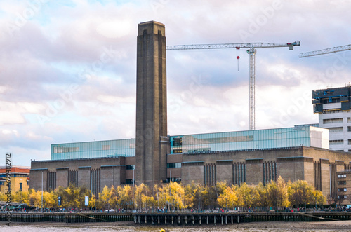 london modern art gallery in old power station photo