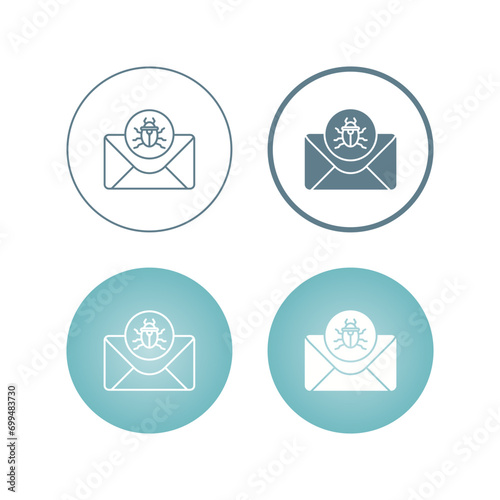 Mail Virus Vector Icon