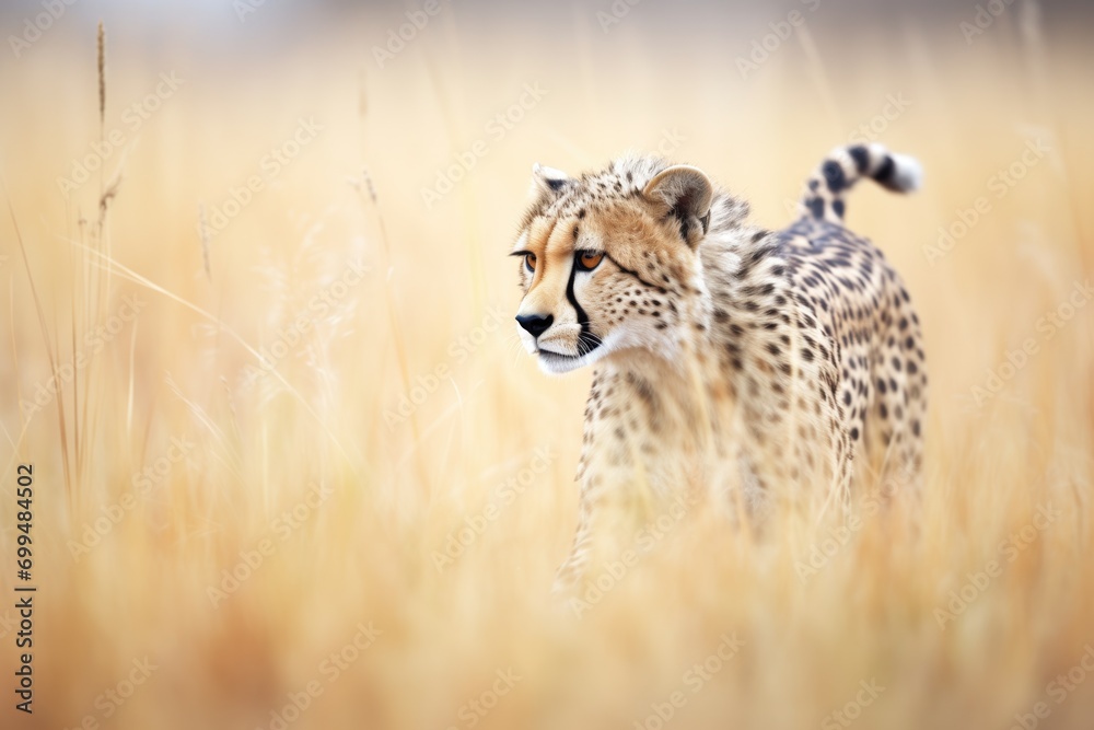 Obraz premium cheetah gaining on unaware prey