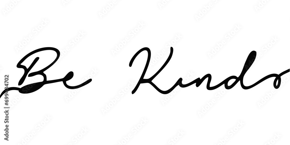 be kind of lettering be kind of lettering