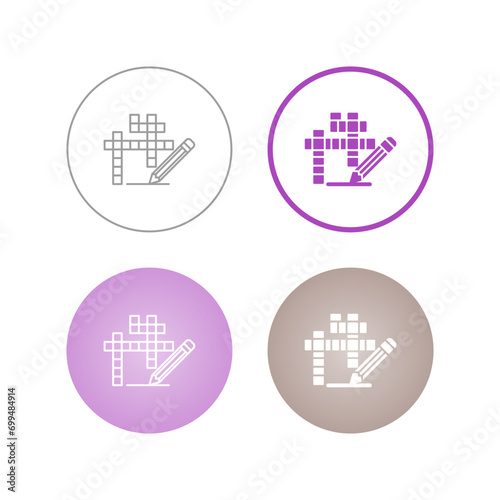 Crossword Vector Icon