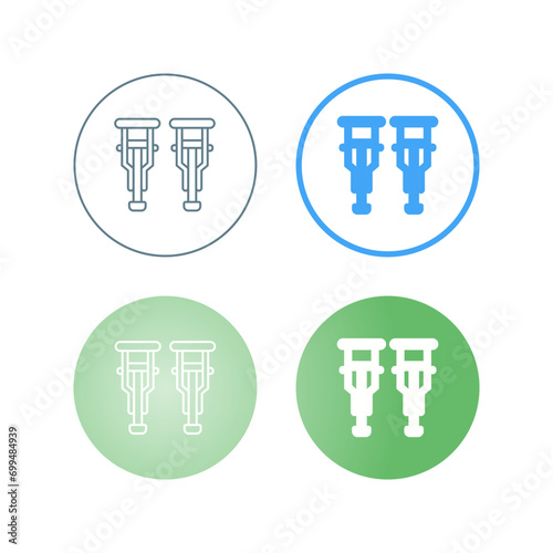 Crutches Vector Icon
