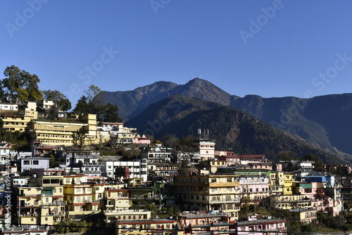 hilly town view