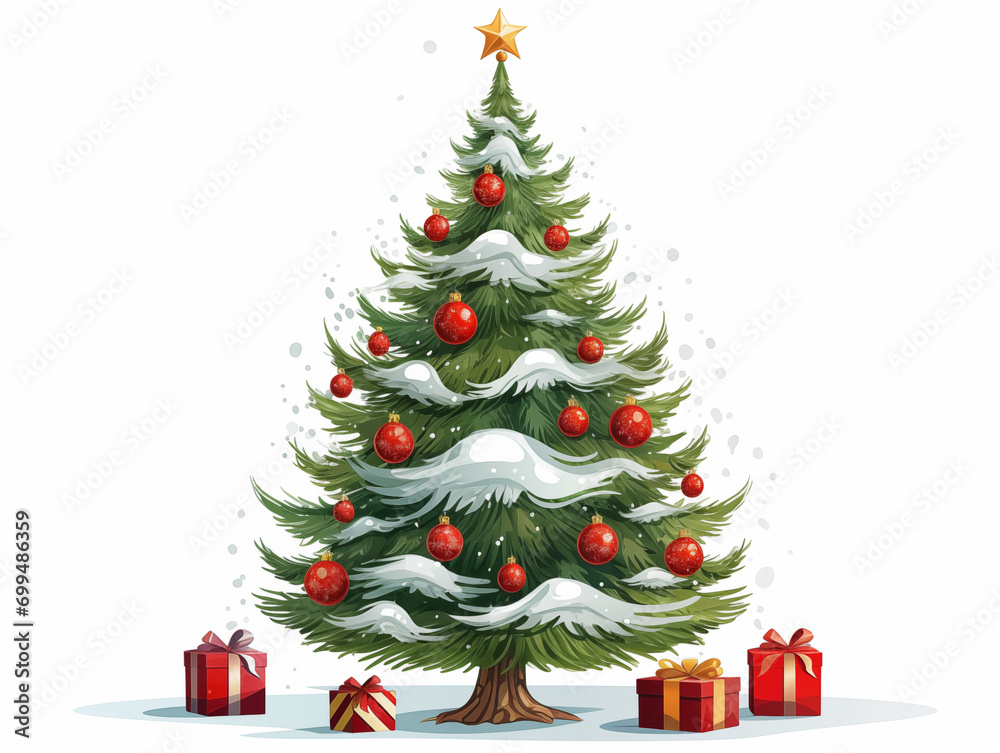 christmas tree with gifts christmas tree with gifts