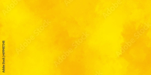 Blurry and fluffy orange or yellow background with smoke, bright and shinny yellow or orange watercolor shades grunge background with space,