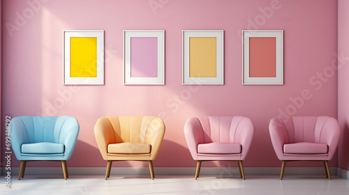 Pastel colors for interior background images 