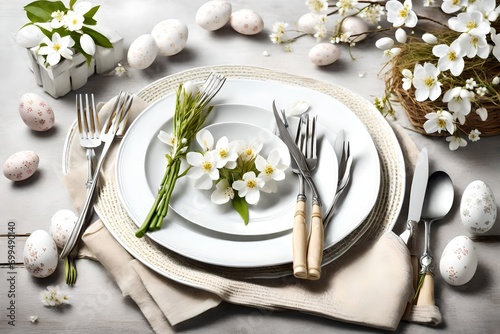 table setting in spring 