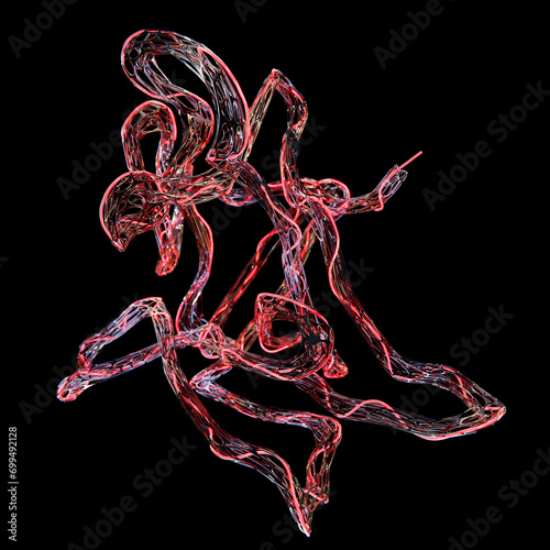 Anakinra drug molecule, illustration photo