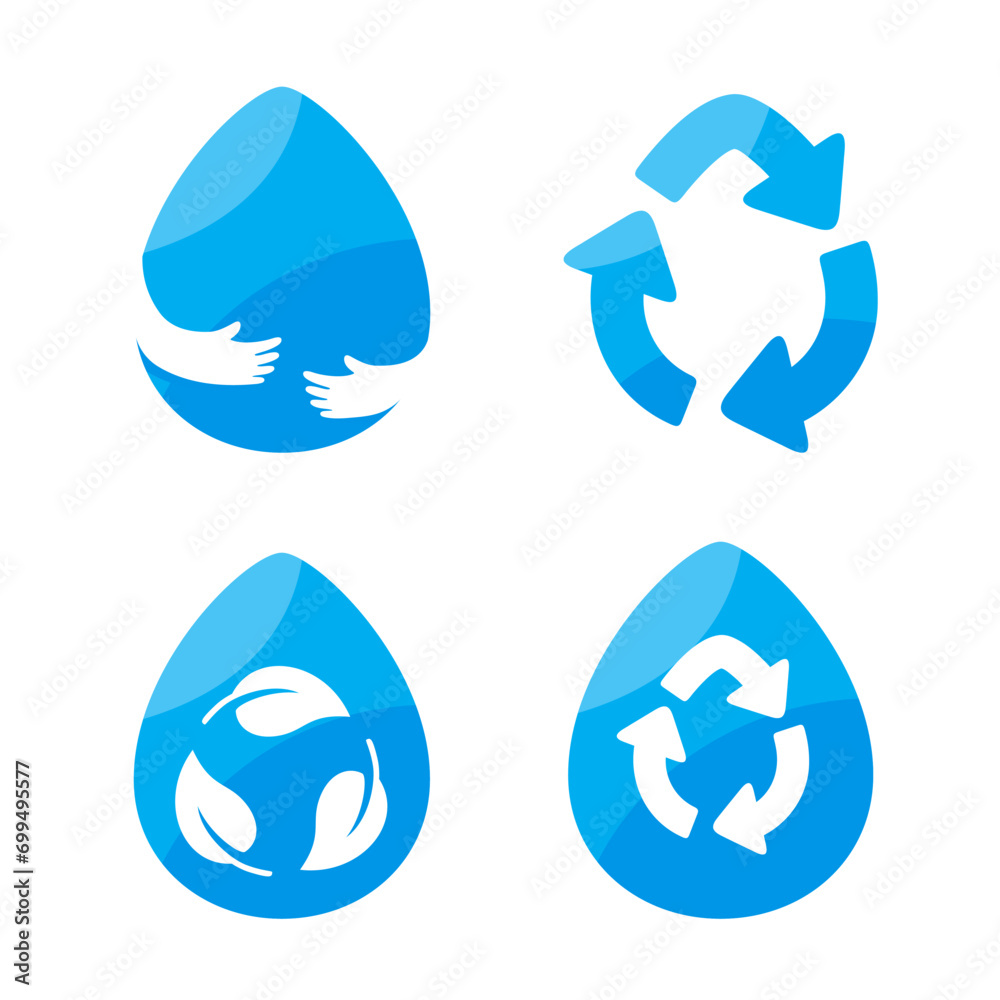 Drops of water that reuse water Reducing water use on World Water Day Drops of water that reuse water Reducing water use on World Water Day