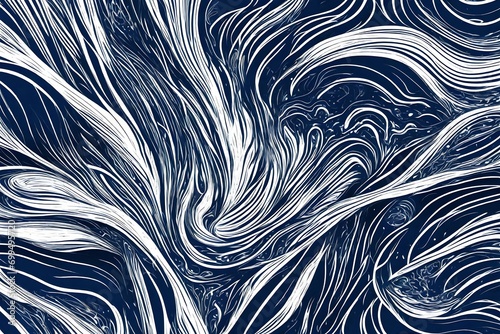 abstract pattern with blue and white pattern