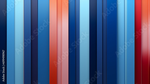 3D Vertical blue red strips color Background Illustration, colorful stripes background