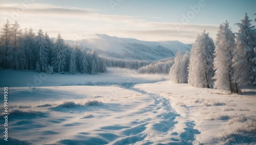 winter landscape with snow © Sohaib