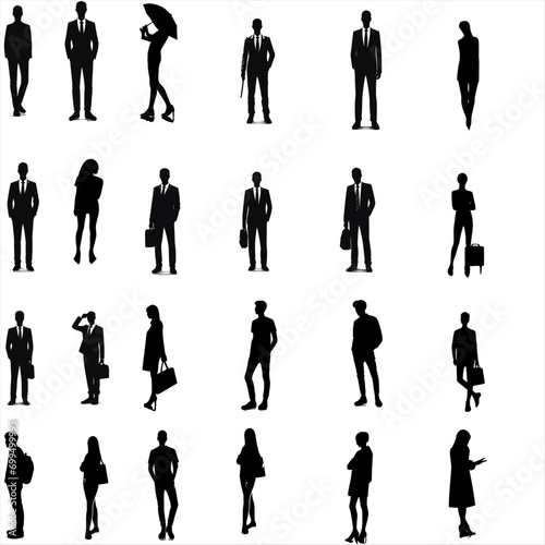 business people silhouettes