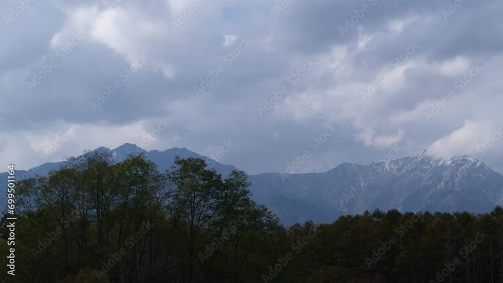 晩秋の雪山 晩秋の雪山