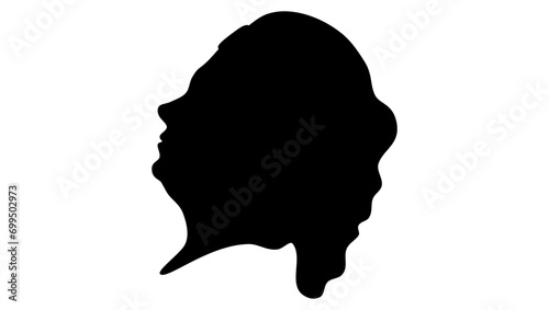 Blanche Arundell, black isolated silhouette