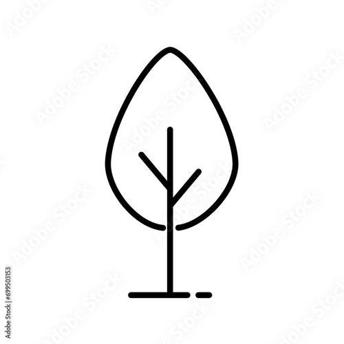 Plant And Tree Line Icon