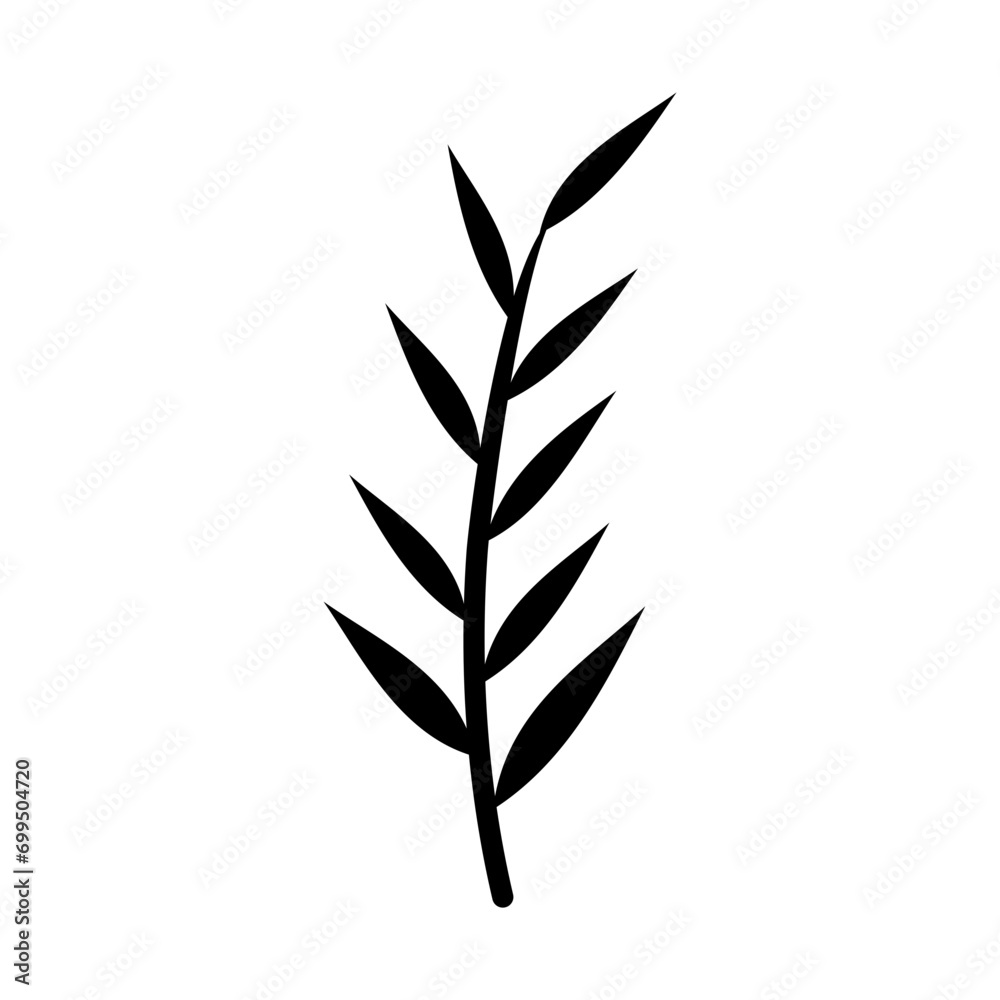 Leaf icon on transparent background Leaf icon on transparent background
