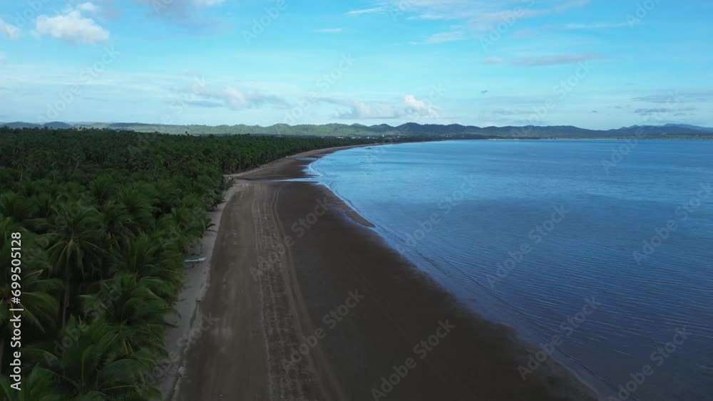 custom made wallpaper toronto digitalBeach of narrow, gently sloping strip of land that lies along the edge of the sea at twilight. Drone aerial.