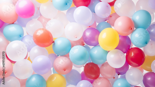 Background of multicolored balloons