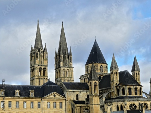 Caen  August 2023 - Visit the magnificent city of Caen  capital of Normandy. View of religious monuments