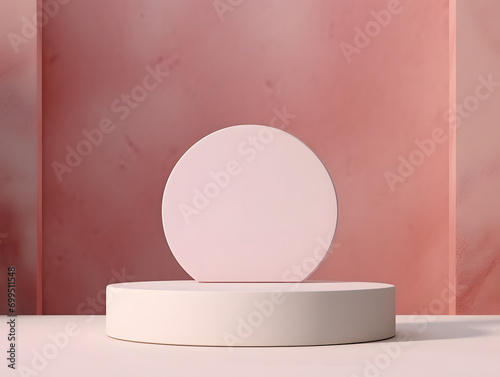 3D product podium studio Mockup for showcase presentation mockup cosmetic beauty branding