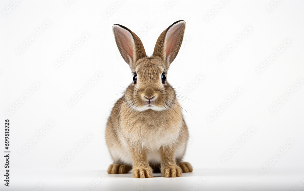 Portrait of rabbit or bunny isolated on white background Portrait of rabbit or bunny isolated on white background