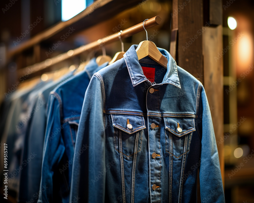 Obraz premium Gジャンの展示をする店舗