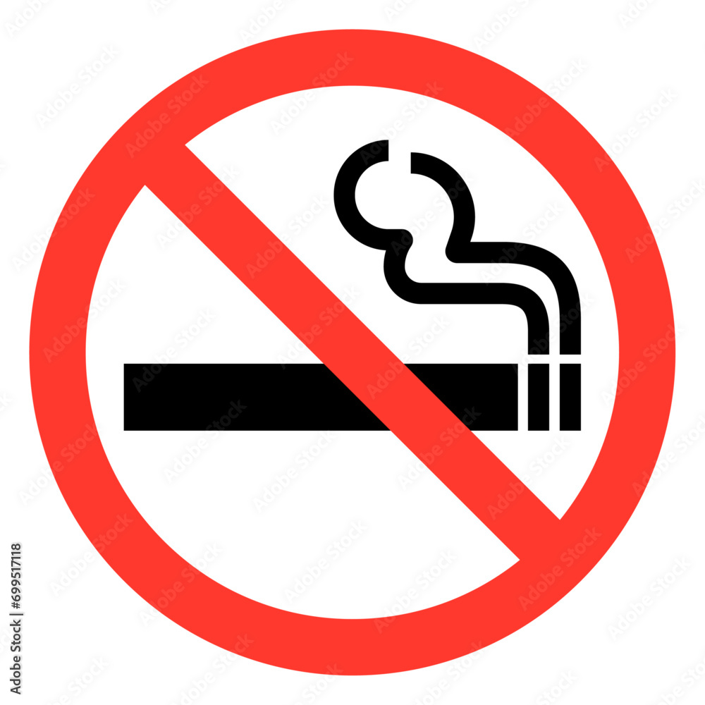 Vector No Smoking Sign Illustration Vector No Smoking Sign Illustration