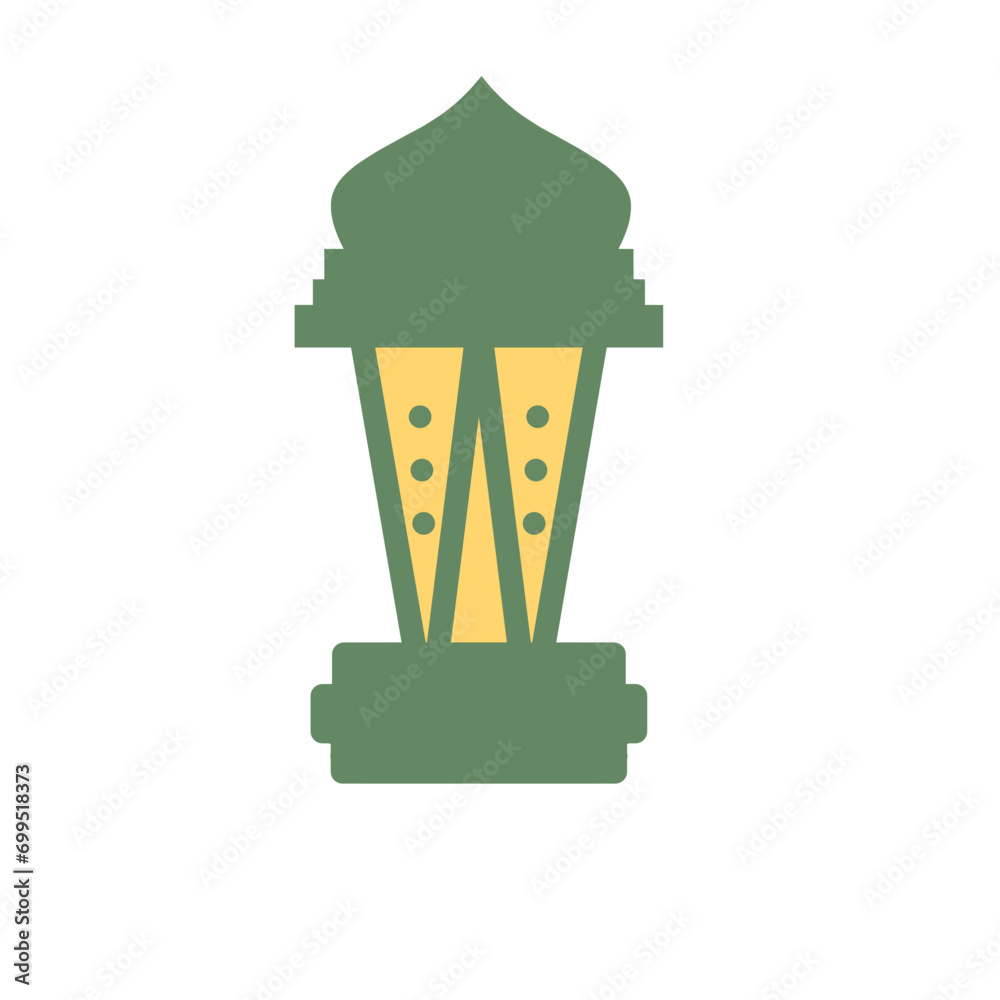 Golden islamic lantern Golden islamic lantern