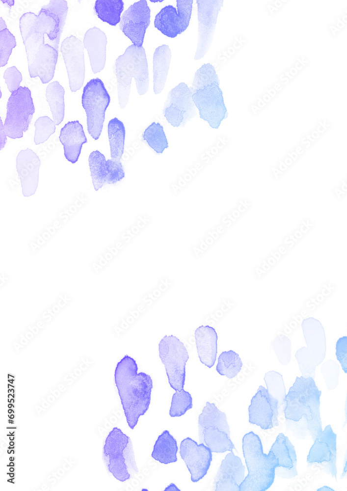 ブルーのグラデーションのドットが散らばった水彩テクスチャの背景イラスト