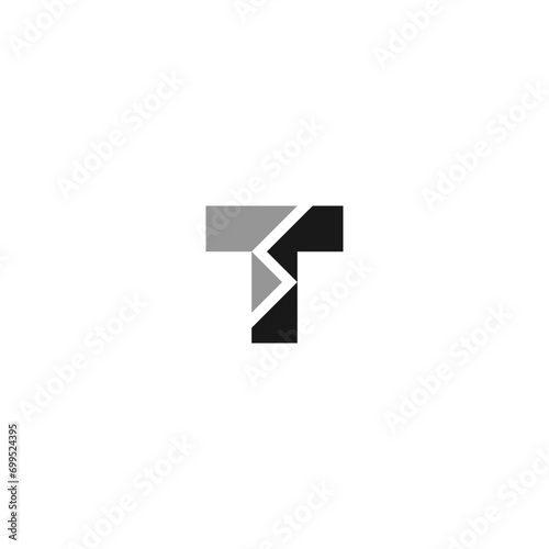 TS monogram logo in black and gray.