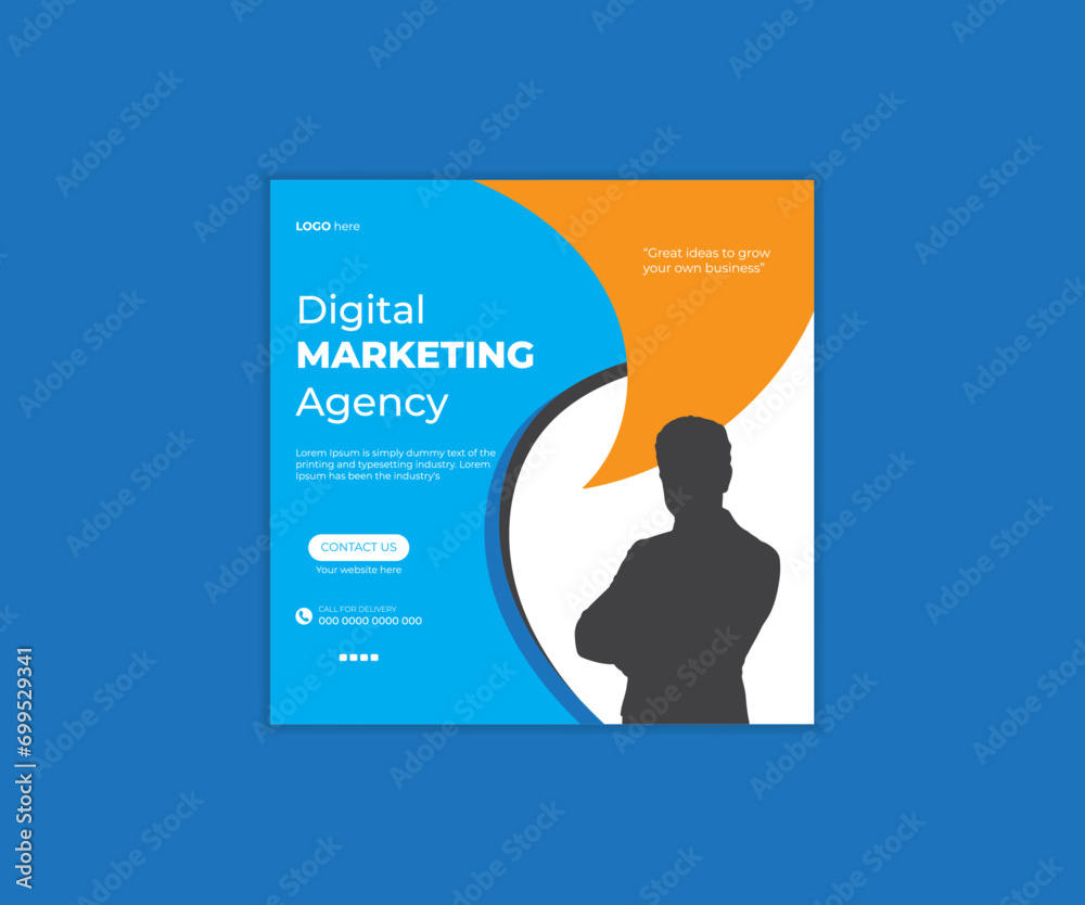 Modern and creative business marketing social media post template
Modern and creative business marketing social media post template