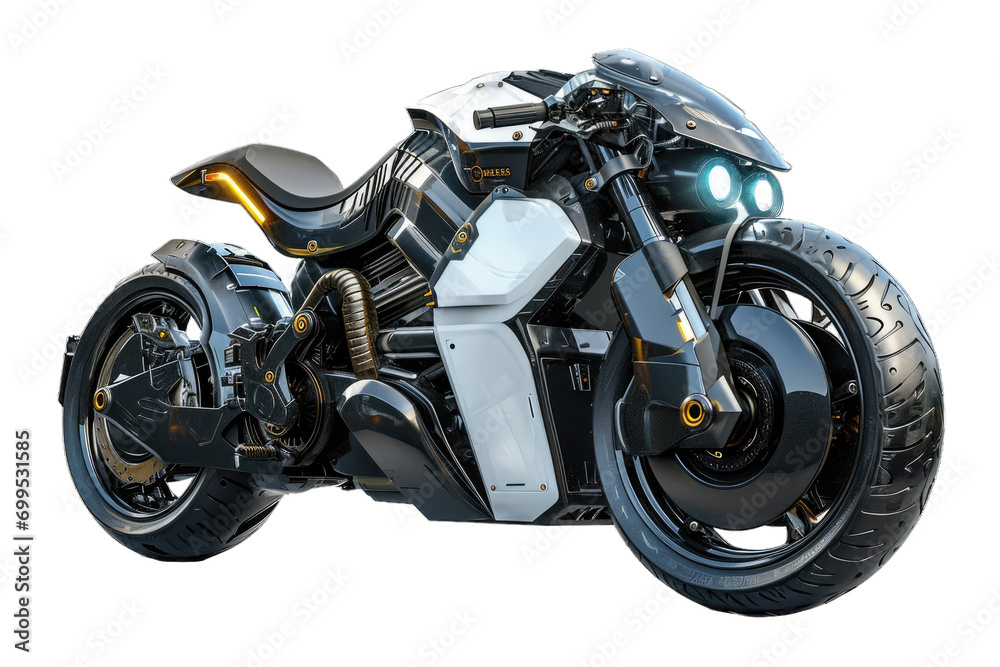 futuristic motorcycle with a sleek and modern design futuristic motorcycle with a sleek and modern design