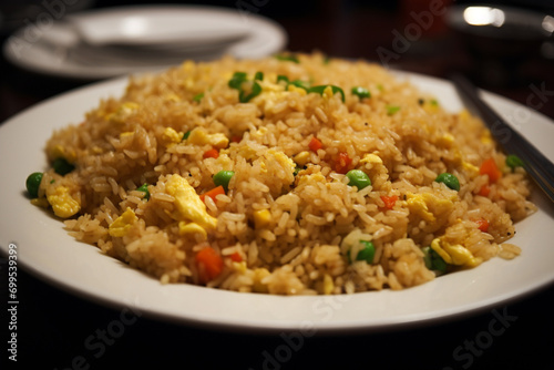 fried rice, close-up shot