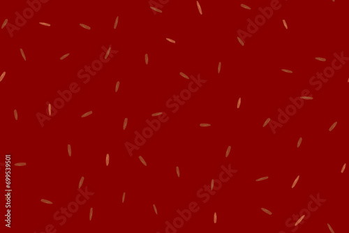 Red Rice Seamless China. Drawn Seamless Grain Design. Dry Basmati Plant Background. Red Rice Organic Shape. Yellow Rice Flying Risotto. Rice Plant Illustration Red Rye Vector Seed. Seed Grain New Year