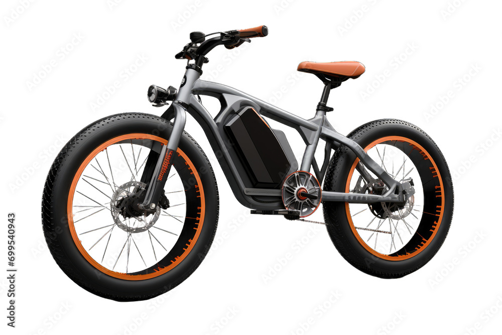 modern electric motorcycle with a sleek and minimalist design