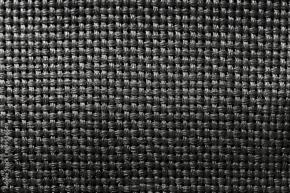Black and white fabric texture background Black and white fabric texture background