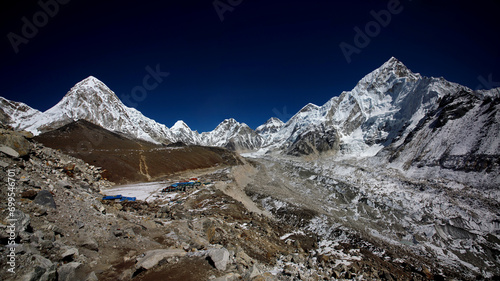 Gorakshep Village, the last settlement in EBC trek.