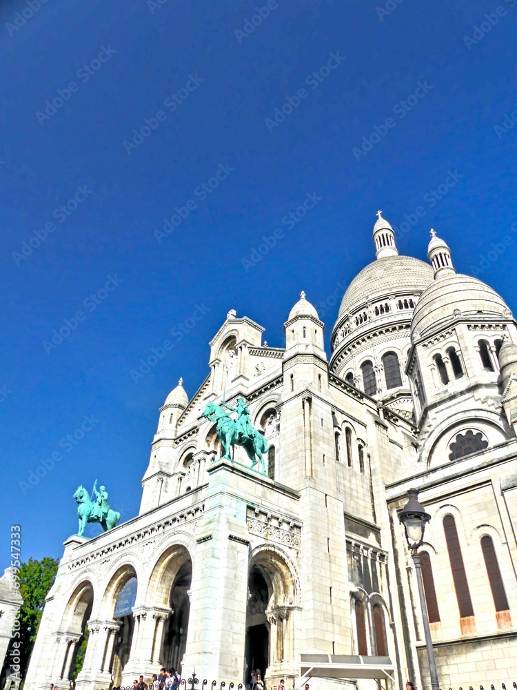 Paris, October 2023 : Visit of the magnificent city of Paris, Capital of France - View on basilique sacré cœur