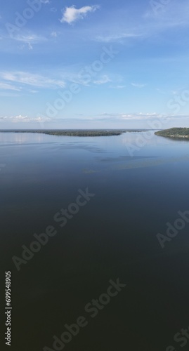 Wallpaper Mural Beautiful landscape of America against the background of a blue sky with white stripes of clouds. Torontodigital.ca