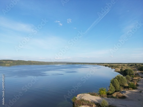 The Sura River on a bright sunny day.