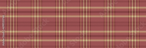 30s background vector seamless, marketing texture pattern textile. Handmade tartan plaid fabric check in red and yellow colors.